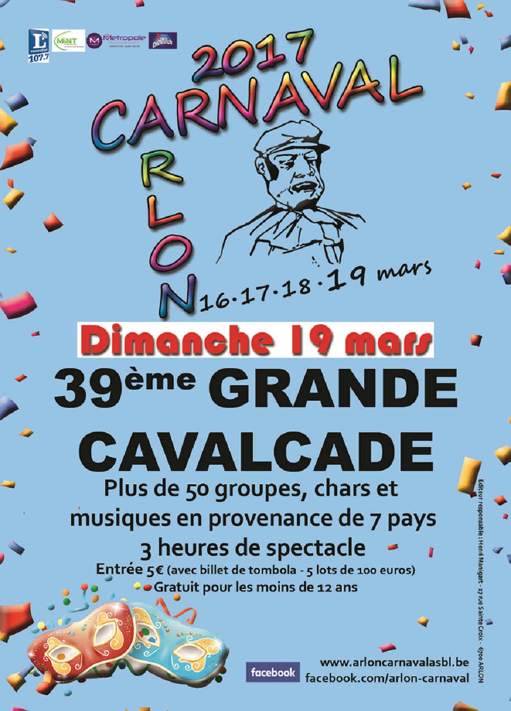 Le programme du Carnaval d'Arlon